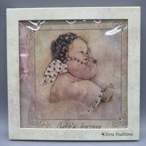 Terra Traditions Baby’s Journey Record Book Baby Book Pink Angel Swarowski